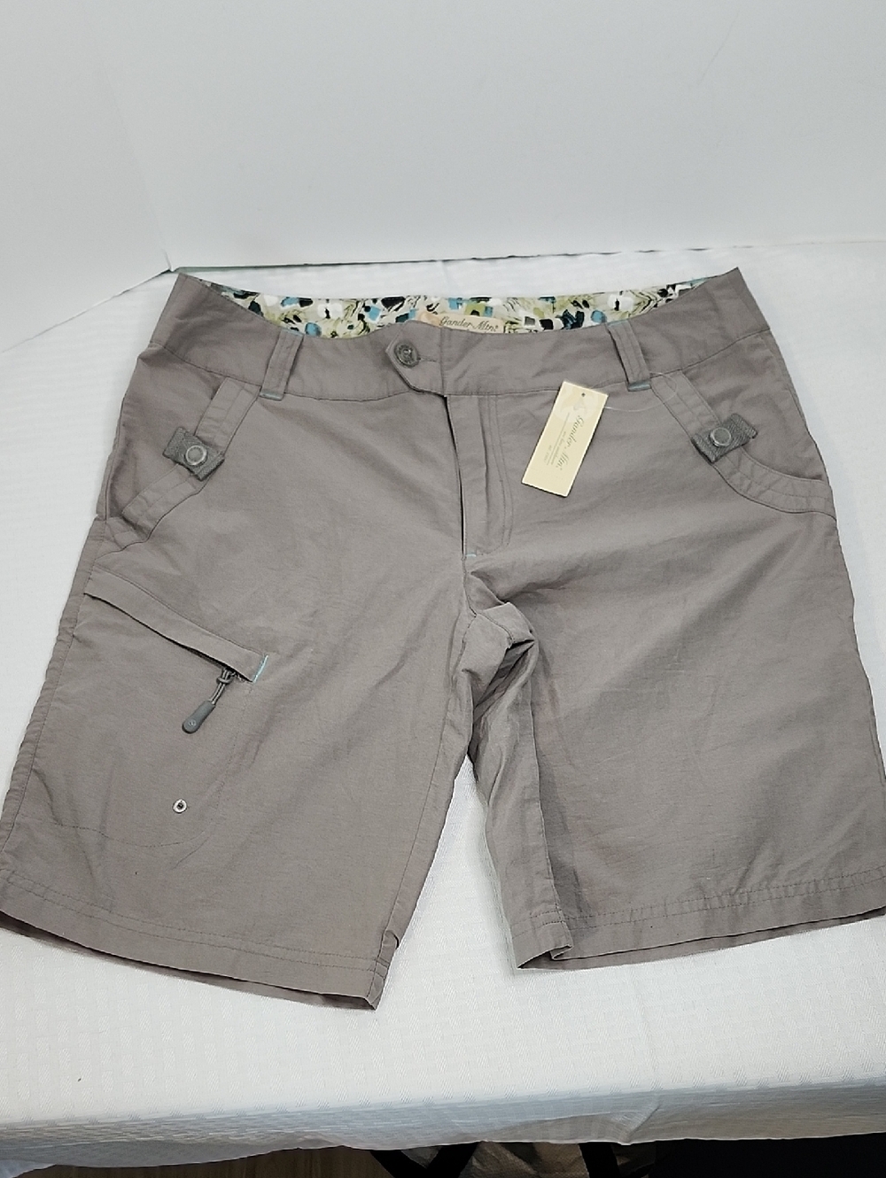 Gander Mountain Gray Cargo Hiking Shorts Size 8 NWT